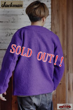 画像8: 「Jackman」Wool Collarless Jacket ジャックマン ウール カラーレス ジャケット JM8278 [パープル]