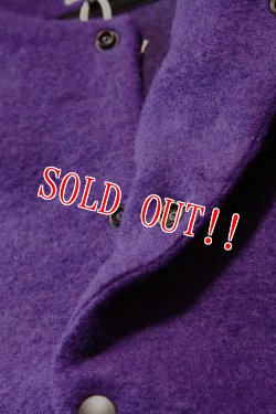 画像3: 「Jackman」Wool Collarless Jacket ジャックマン ウール カラーレス ジャケット JM8278 [パープル]