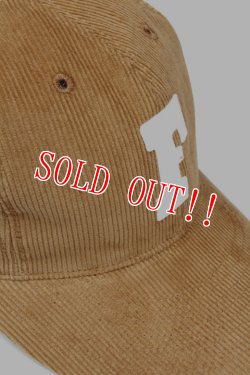 画像3: 「FULLCOUNT」6Panel Cords Baseball Cap 'F' Patch フルカウント 6パネル コーデュロイ Fキャップ [ベージュ]