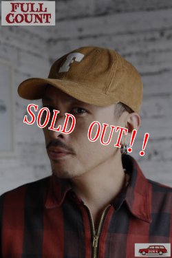 画像7: 「FULLCOUNT」6Panel Cords Baseball Cap 'F' Patch フルカウント 6パネル コーデュロイ Fキャップ [ベージュ]