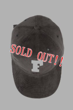 画像2: 「FULLCOUNT」6Panel Cords Baseball Cap 'F' Patch フルカウント 6パネル コーデュロイ Fキャップ [ブラック（スミクロ）]