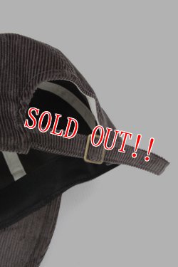 画像4: 「FULLCOUNT」6Panel Cords Baseball Cap 'F' Patch フルカウント 6パネル コーデュロイ Fキャップ [ブラック（スミクロ）]