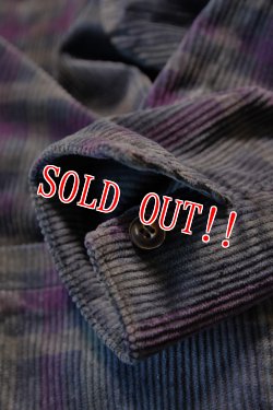 画像7: 「CAL O LINE」CORDUROY JACKET キャルオーライン チェックプリント 太畝コーデュロイ ジャケット CL212-076 [グリーン×パープル]