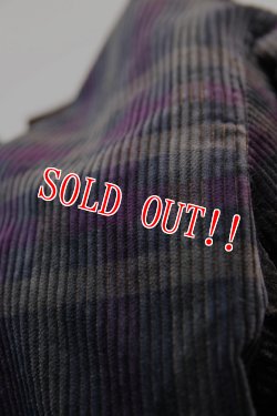 画像8: 「CAL O LINE」CORDUROY JACKET キャルオーライン チェックプリント 太畝コーデュロイ ジャケット CL212-076 [グリーン×パープル]