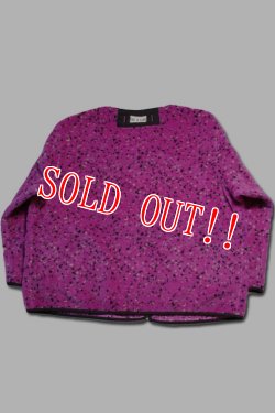 画像5: 「CAL O LINE」 JACQUARD PILE LINER CARDIGAN キャルオーライン ジャガードパイル ライナーカーディガン CL222-076 [ディープピンク]