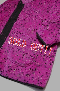 画像3: 「CAL O LINE」 JACQUARD PILE LINER CARDIGAN キャルオーライン ジャガードパイル ライナーカーディガン CL222-076 [ディープピンク]