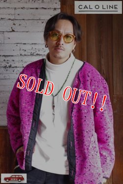 画像10: 「CAL O LINE」 JACQUARD PILE LINER CARDIGAN キャルオーライン ジャガードパイル ライナーカーディガン CL222-076 [ディープピンク]