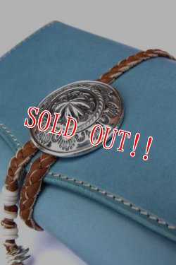 画像3: 「Mt.hill」Leather Wallet with Silver Concho マウントヒル レザーウォレット [ターコイズブルー]