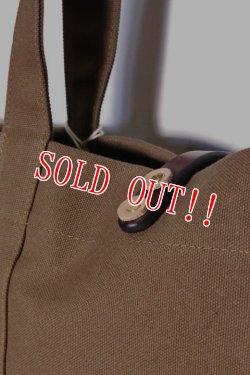 画像4: [限定予約オーダー受付中]「Mt.hill」Tote Bag with Concho マウントヒル キャンバス トートバッグ [グリズリーブラウン]