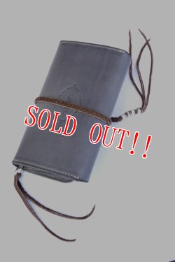 画像4: 「Mt.hill」Leather Wallet with Silver Concho マウントヒル レザーウォレット [シルバーグレー]