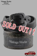 「Vintage Works」ヴィンテージワークス Cバックル レザーベルト DH5536 [ブラック]