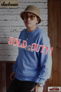 画像8: 「Jackman」Powder Urake Sweat Crewneck ジャックマン パウダー裏毛 スウェットクルーネック JM7307 [スカイブルー]