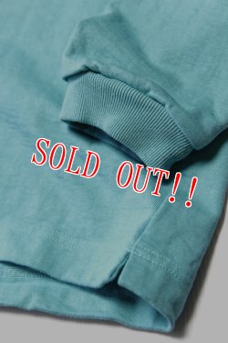 画像3: [再入荷]「Jackman」Dotsume Long Sleeve T-Shirt ジャックマン 度詰天竺 ヘビーウエイト ロンTee JM5260 [ターコイズブルー]