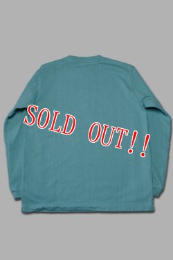画像4: [再入荷]「Jackman」Dotsume Long Sleeve T-Shirt ジャックマン 度詰天竺 ヘビーウエイト ロンTee JM5260 [ターコイズブルー]