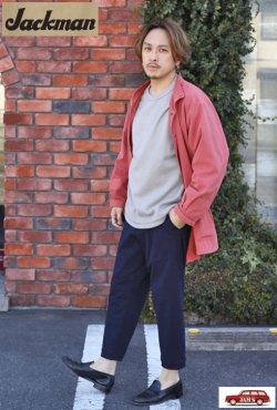 画像8: 「Jackman」Stretch Ankle Trousers ジャックマン ストレッチ アンクルトラウザーズ JM4002 [ダークネイビー]