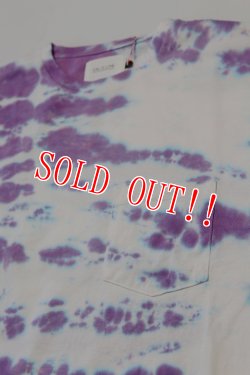 画像4: 「CAL O LINE」×「YUKI D.Y.E」TIE DIE L/S Tee キャルオーライン タイダイ ロングスリーブTシャツ  CYW-312 [パープル]