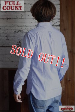 画像11: 「FULLCOUNT」Informal Dress Shirt  Stripe フルカウント インフォーマル ドレスシャツ ストライプ [ブルー/ホワイト]