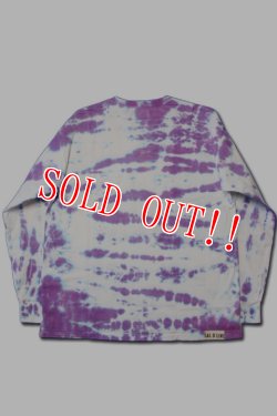 画像2: 「CAL O LINE」×「YUKI D.Y.E」TIE DIE L/S Tee キャルオーライン タイダイ ロングスリーブTシャツ  CYW-312 [パープル]