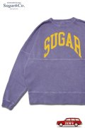 「Sugar & Co.」Arch Logo Box Sweat シュガーアンドカンパニー  アーチロゴ プリント ボックススウェット [パープル]