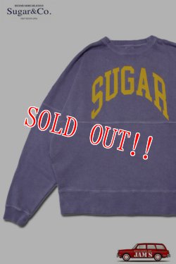 画像1: 「Sugar & Co.」Arch Logo Box Sweat シュガーアンドカンパニー  アーチロゴ プリント ボックススウェット [パープル]