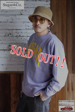 画像9: 「Sugar & Co.」Arch Logo Box Sweat シュガーアンドカンパニー  アーチロゴ プリント ボックススウェット [パープル]