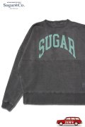 「Sugar & Co.」Arch Logo Box Sweat シュガーアンドカンパニー  アーチロゴ プリント ボックススウェット [ブラック]