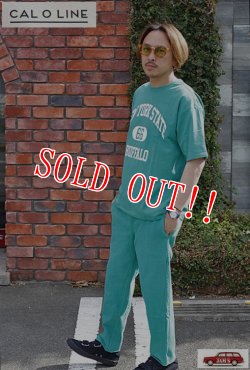 画像7: 「CAL O LINE」HEAVY WEIGHT EASY PANTS キャルオーライン ヘビーウエイト イージーパンツ CAL231-027P [グリーン]