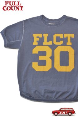 画像1: 「FULLCOUNT」FLCT 30 T-Shirt フルカウント ナンバリング プリント半袖Tシャツ  [ネイビー]