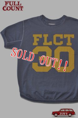 画像1: 「FULLCOUNT」FLCT 30 T-Shirt フルカウント ナンバリング プリント半袖Tシャツ  [ネイビー]