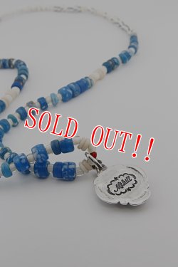 画像3: 「Mt.hill」Kamkamba Beads Necklace with TQ マウントヒル カンカンバビーズ ネックレス ターコイズマウンテン [230514]