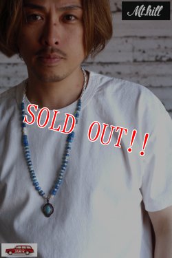 画像7: 「Mt.hill」Kamkamba Beads Necklace with TQ マウントヒル カンカンバビーズ ネックレス ターコイズマウンテン [230514]