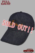 「FULLCOUNT」CHAIN EMBROIDERY DENIM CAP　フルカウント チェーンステッチ デニム キャップ [インディゴ]