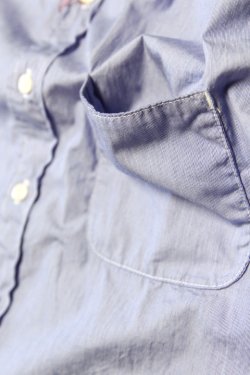 画像4: 「CAL O LINE」CLASSIC B.D. S/S SHIRT キャルオーライン クラシックボタンダウン 半袖シャツ CL211-021S [ピンストライプ/ネイビー]