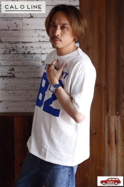 画像6: 「CAL O LINE」RIDGEMONT 82 T-SHIRT キャルオーライン リッジモント ナンバリング プリント半袖Tee  CL231-067 [ホワイト]