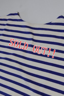 画像3: 「CAL O LINE」×「KOTSUBO」VINTAGE BANDANA BASQUE BORDER S/S Tee キャルオーライン ヴィンテージ バンダナ バスク ボーダー 半袖 Tシャツ CKTW-211 [ブルー]