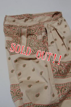 画像3: 「CAL O LINE」BANDANA EASY PANTS キャルオーライン バンダナ柄 イージーパンツ CL231-095 [ベージュ]