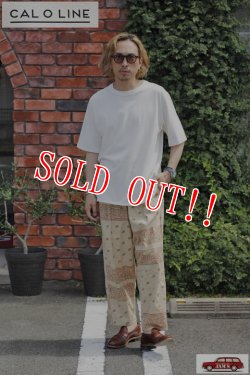 画像6: 「CAL O LINE」BANDANA EASY PANTS キャルオーライン バンダナ柄 イージーパンツ CL231-095 [ベージュ]