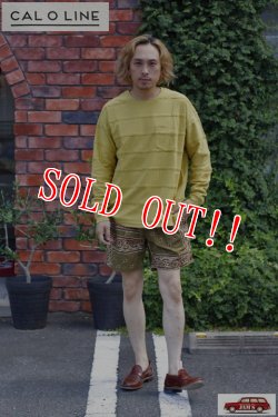 画像6: 「CAL O LINE」BANDANA 2TUCK SHORTS キャルオーライン バンダナ柄 2タック ショーツ CL231-101 [グリーン]