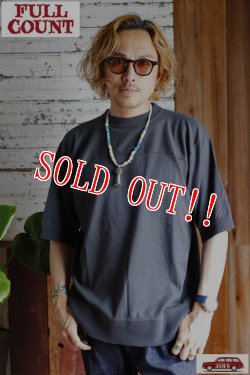 画像5: 「FULLCOUNT」Heavyweight Football T-shirt フルカウント  ヘビーウェイト フットボール Tシャツ [インクブラック]