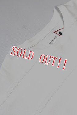 画像2: 「CAL O LINE」CABLE STRIPE L/S T-SHIRT キャルオーライン ケーブル ストライプ ロンTee  CL221-033 [ホワイト]