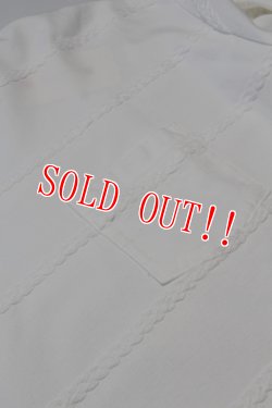 画像3: 「CAL O LINE」CABLE STRIPE L/S T-SHIRT キャルオーライン ケーブル ストライプ ロンTee  CL221-033 [ホワイト]