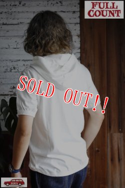 画像8: 「FULLCOUNT」Flat Seam Heavy Weight Hoodie T-Shirt フルカウント フラットシーマ フーディー半袖Tシャツ  [ホワイト]