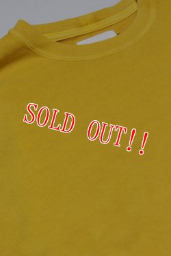 画像2: 「CAL O LINE」CUT OFF SWEAT キャルオーライン カットオフスウェット CL212-014 [イエロー]