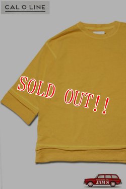画像1: 「CAL O LINE」CUT OFF SWEAT キャルオーライン カットオフスウェット CL212-014 [イエロー]