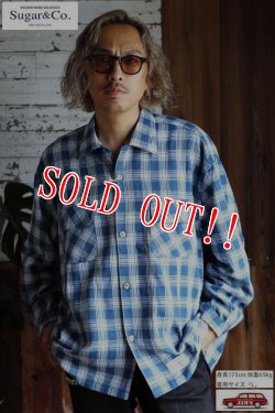 画像13: 「Sugar & Co.」Check Board Shirt シュガーアンドカンパニー チェックボードシャツ [ブルー]