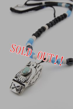 画像2: 「Mt.hill」Whistle Pendant Thunderbird with TQ OLD FINISH マウントヒル ホイッスル ペンダント ターコイズマウンテンターコイズ [230923-5]