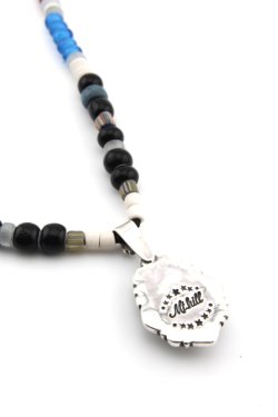 画像5: 【One of a Kind】「Mt.hill」Turquoise Pendant with Whiteheart Beads Blue & Red マウントヒル ターコイズペンダント ニューランダーターコイズ [230923]
