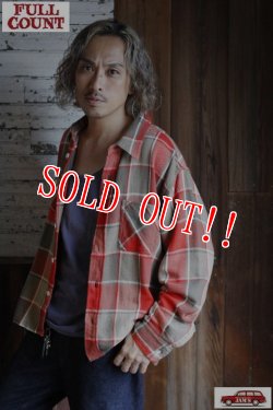 画像8: 「FULLCOUNT」Original Check Cotton Flannel Square Shirts "Duncan" フルカウント オリジナルチェック ヘビーネルシャツ スクエア [レッド×ベージュ]