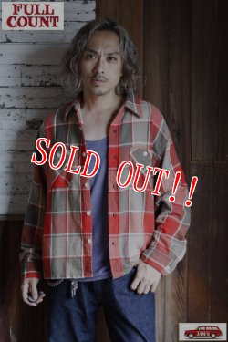 画像7: 「FULLCOUNT」Original Check Cotton Flannel Square Shirts "Duncan" フルカウント オリジナルチェック ヘビーネルシャツ スクエア [レッド×ベージュ]