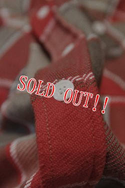 画像4: 「FULLCOUNT」Original Check Cotton Flannel Square Shirts "Duncan" フルカウント オリジナルチェック ヘビーネルシャツ スクエア [レッド×ベージュ]